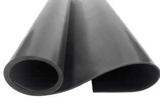 Solid rubber sheet