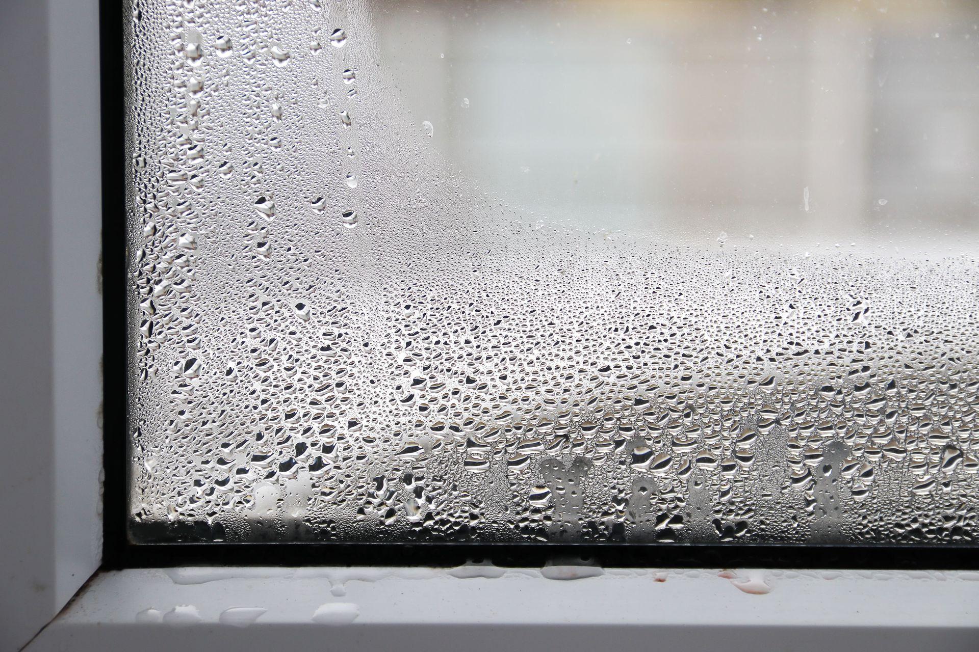Condensation on a Caravan Window