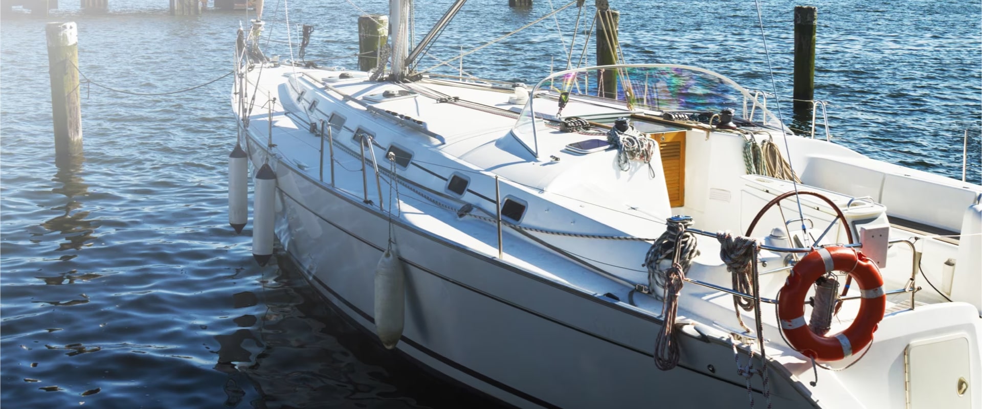 Boat with a locker / hatch