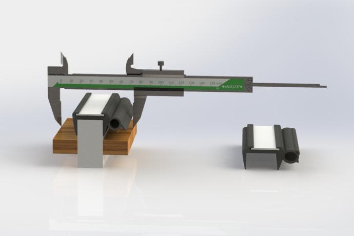 Measuring the wall on a caravan or motorhome Measuring the wall on a caravan or motorhome