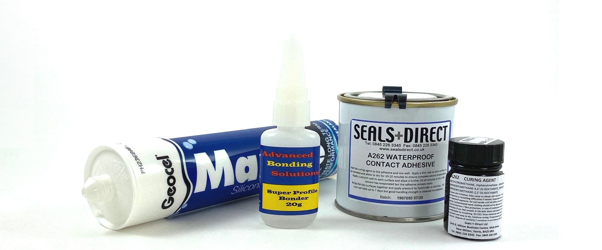 Various adhesives and sealants