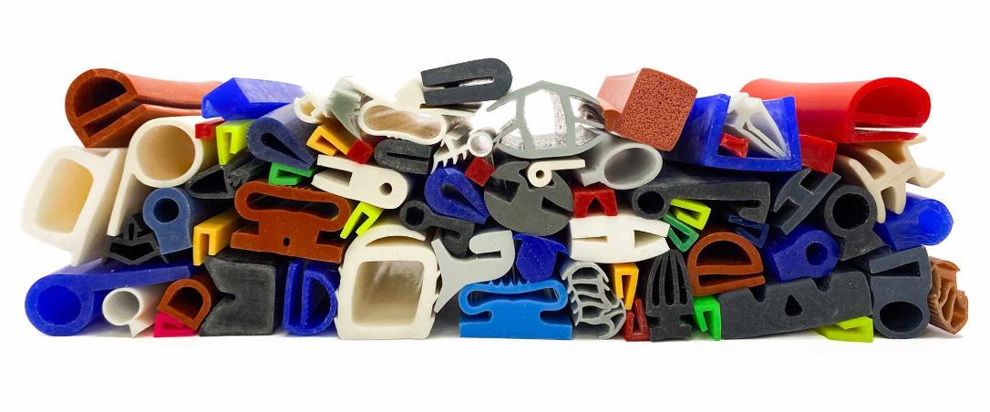 Selection of Custom Rubber Seals in a Range of Colours