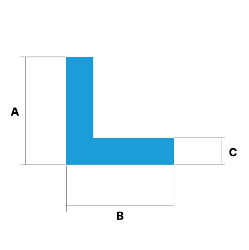Custom L Shaped Rubber Seal Drawing with Dimensions Custom L Shaped Rubber Seal Drawing with Dimensions