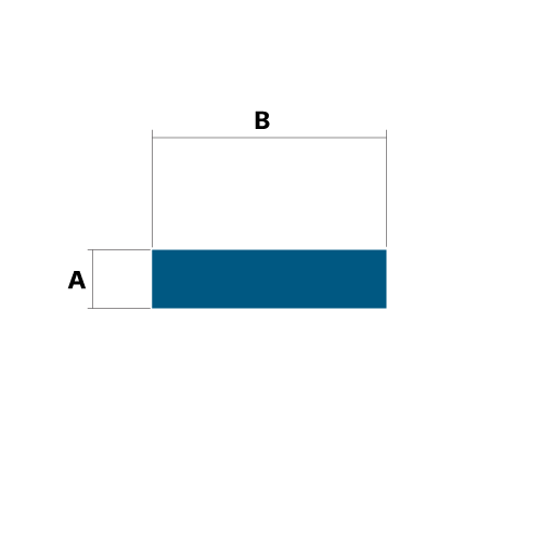 Sponge Strip with Dimensions