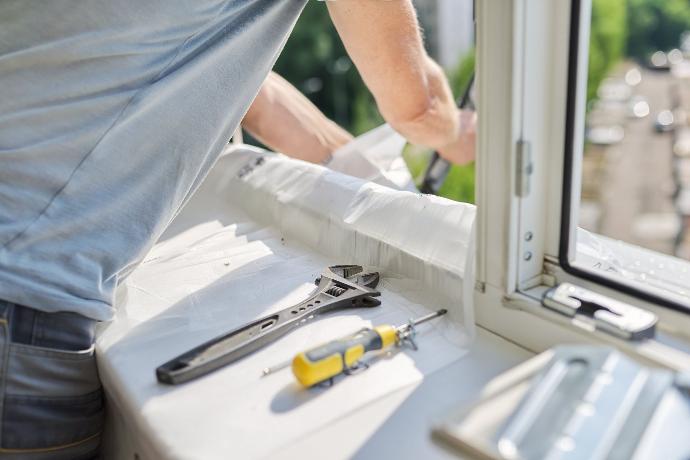 Inspecting Damage on a uPVC Weatherstrip