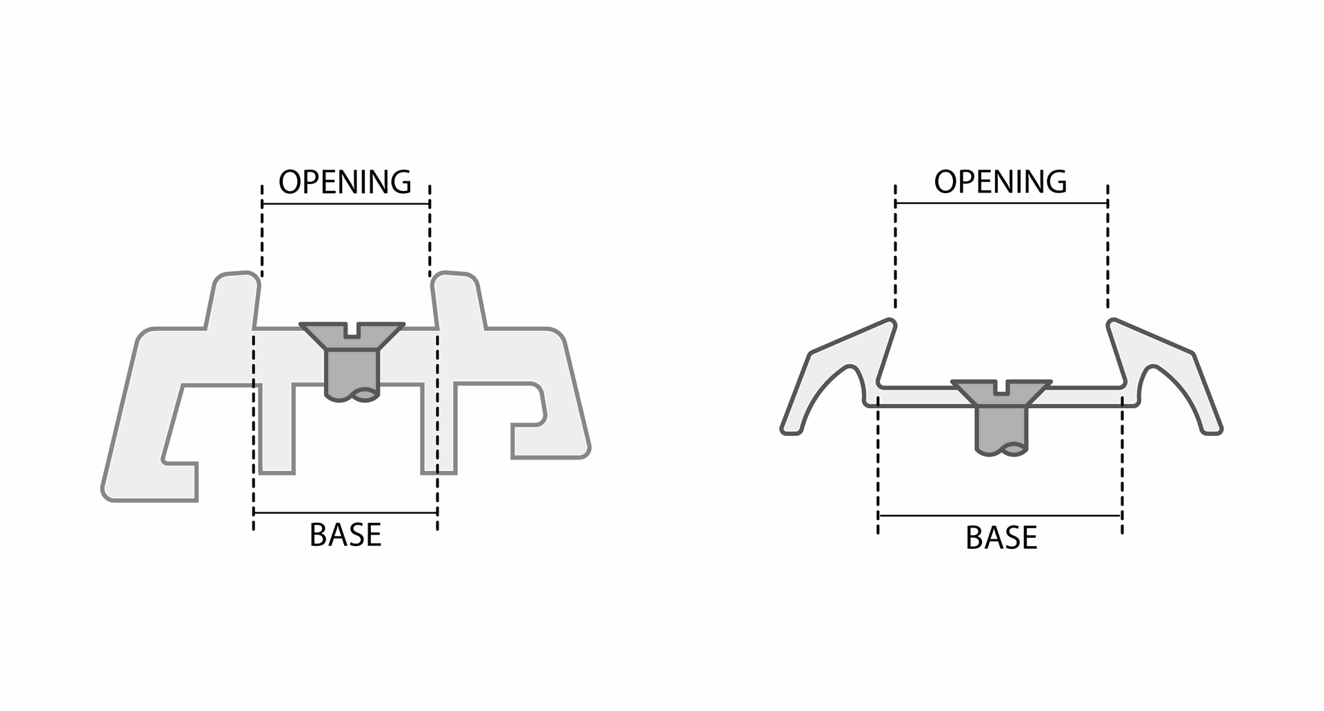 Different Aluminium Tracks that can take a herzim trim Different Aluminium Tracks that can take a herzim trim