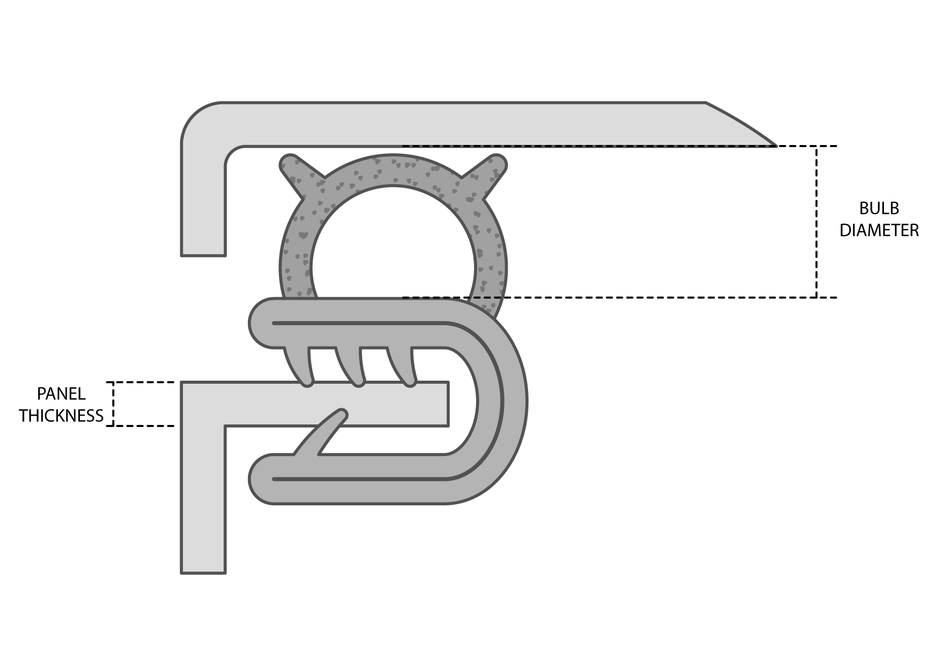 Edge Trim with Side Seal Drawing