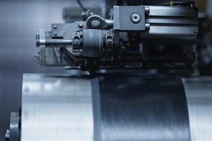 Rubber extruder used to manufacture a rubber extrusion Rubber extruder used to manufacture a rubber extrusion