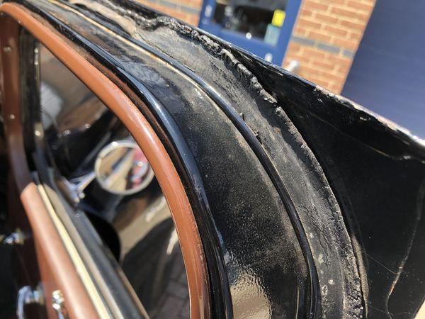 Door seal on an Austin A70