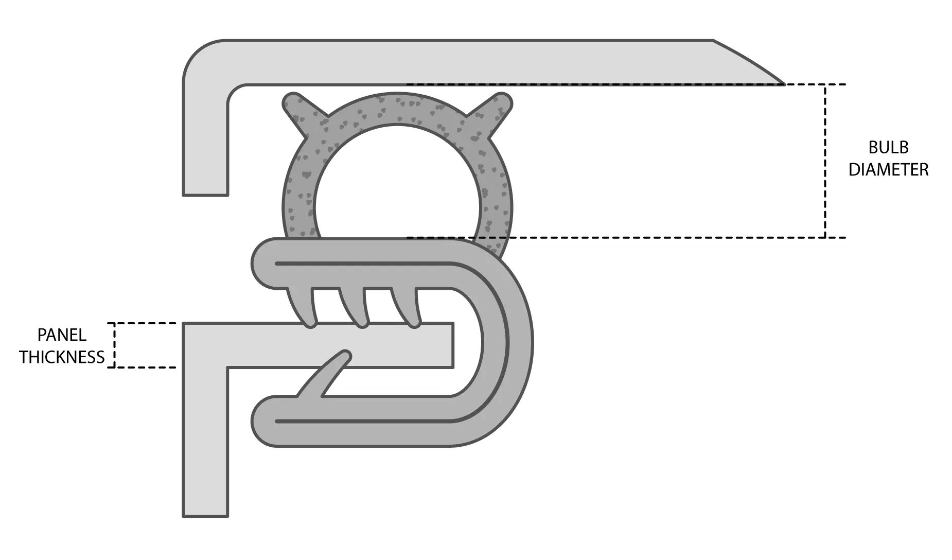Edge trim with side seal