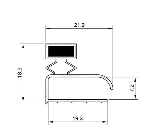 Flap Type Fridge Door Seal