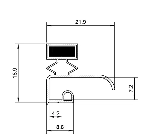 Lip Type Fridge Door Seal