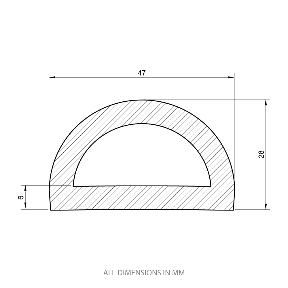 PFD362, Black PVC D Fender