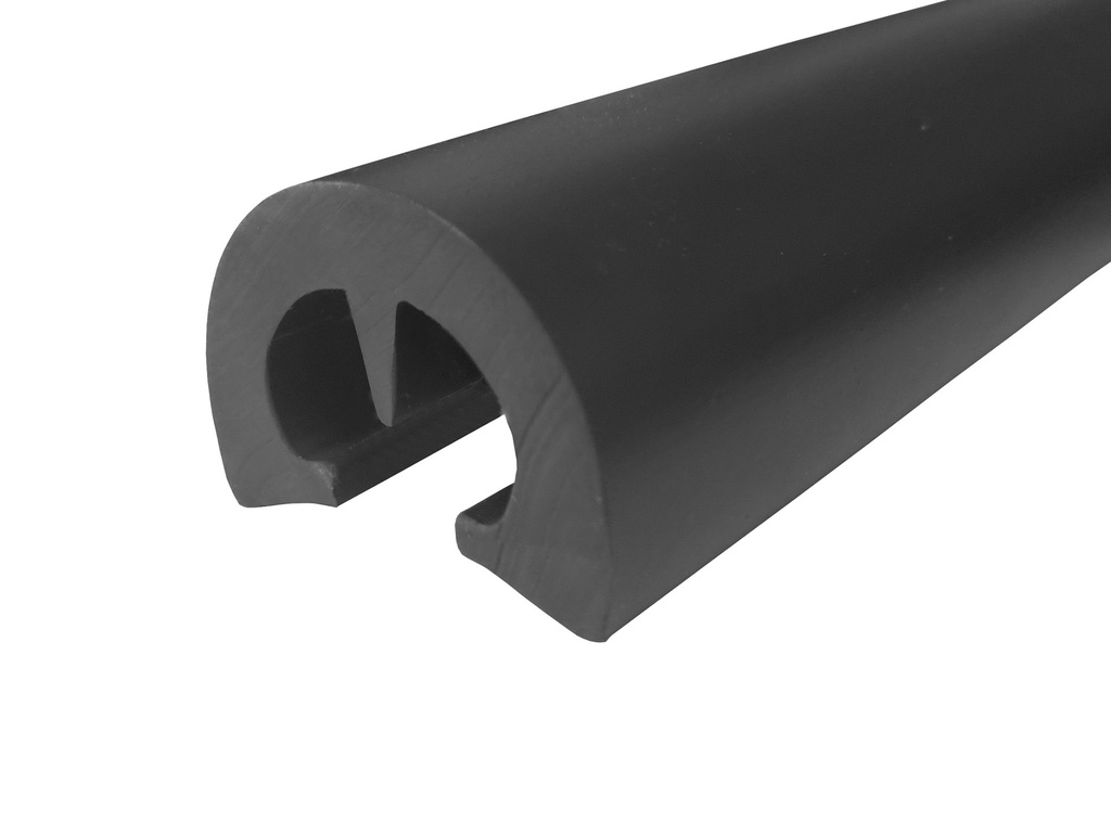 PFDB4043 | Black PVC Easy Fit D Fender | 53mm x 30mm